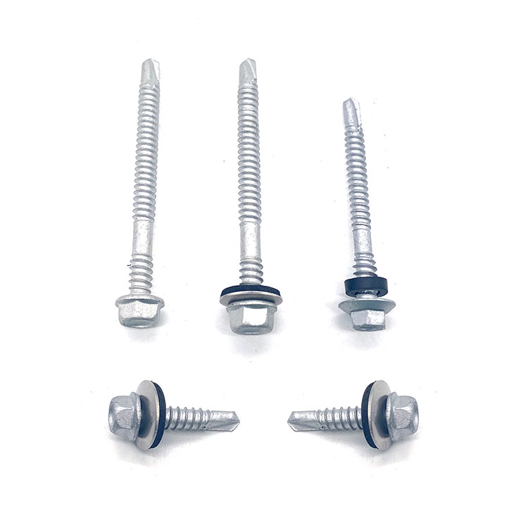 Vis bimétallique auto-perceuse à tête à bride hexagonale Ruspert SS316 + SCM435